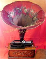 Edison Home Phonograph w/ Horn