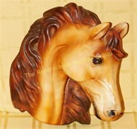 Large Vintage Chalkware Horse Head