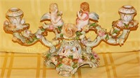 Italian Porcelain Candelabrum