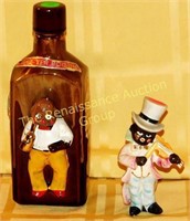 Black Memorabilia: Figurine & Bottle