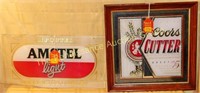 Amstel Light, Coors Cutter Signs