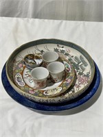 Assorted Oriental Plates and Cups