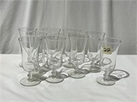 Set of 9 Sherry glasses