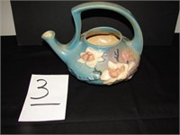 Roseville 4" Magnolia, Blue Tea Pot