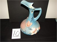Large Roseville Magnolia, Blue 15" Ewer Vase