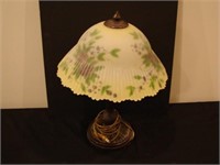 Painted Shade Contemporary Lamp, Pair of Anna