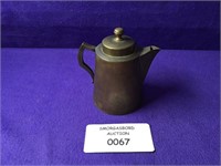 BRASS COFFEE OR TEA POT ANTIQUE