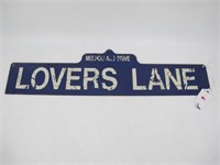 MULHOLLAND DRIVE LOVERS LANE STREET SIGN