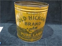 OLD HICKORY BRAND PURE LARD 5 GALLON DRUM