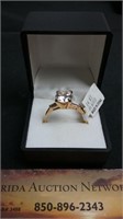 14kt Gold Plated Solitare Ring