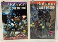 DC Batman and judge Dredd book one and two