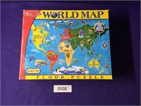 PUZZLE WORLD MAP 33 JUMBO FLOOR PIECES