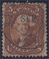 US Stamp #75 Used Fine and Sound with rich CV $450