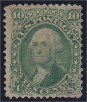 US Stamp #68 Mint OG toned gum and somewha CV $950