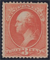 US Stamp #214 Mint NH with nibbed perf at  CV $180