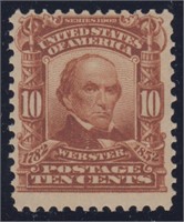 US Stamp #307 Mint NH - bright Webster CV $150