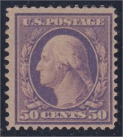 US Stamp #341 Mint No Gum, attractive 50 cent Wash