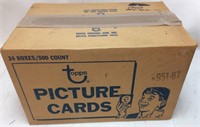 1987 TOPPS BASEBALL CARD VENDING BOX, UNOPENED