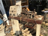 Allen starter/alternator test bench, with parts