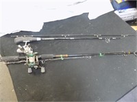 2 fishing rods and reels