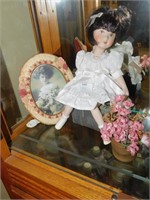 SMALL DOLL, PICTURE FRAME, ETC.