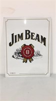 Jim Beam 23x20 tin advertising sign