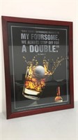 Makers Mark framed advertising Golf Foursomes