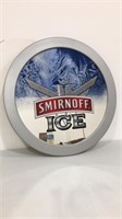 Smiroff Ice approx 25in round advertising mirror