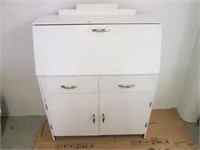 Handmade Plywood Secretary, White