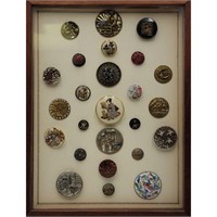 Collection Of Asian Japanese Chinese Buttons Fram