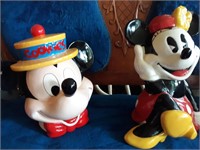 Mickey and Minnie Cookie jars