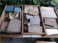 Vintage  photography- 3 boxes, picture mounts and