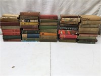 Old books in crate - wanderer of the wasteland