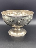 Very Heavy S. Wilmot G W Coin Silver Compote
