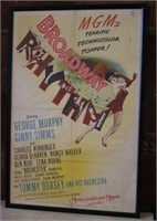 Framed Original Poster MGM's Broadway Rhythm
