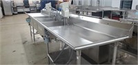 Large Stainless Steel 3 Bay Sink