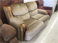 tan love seat