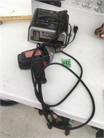 battery charger, drill