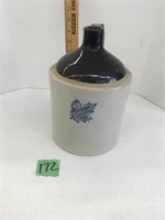 western crock whiskey jug