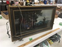 camping in the forest picture, detailed frame