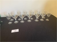 Clear and Colored Stem Glasses