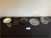 Pyrex Glassware, Egg Plate, Bowls