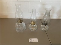 3 Oil Lamps