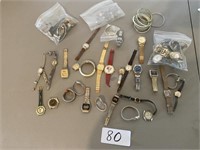 Assorted Watches and Costume Jewelry, Condition Un