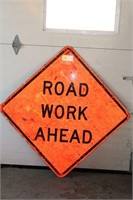 Road Work Ahead Sign