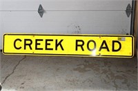 Creek Road Sign