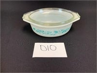 Pyrex Meadow Turquoise Casserole Dish with lid