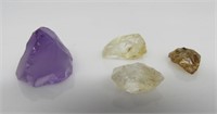 68 ct Amethyst & Yellow Topaz Gemstone