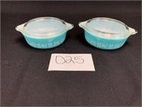 Pyrex Amish Butterprint dishes with lids