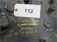 Signal Corps radio reciever Bc-312-N12-14 volts.